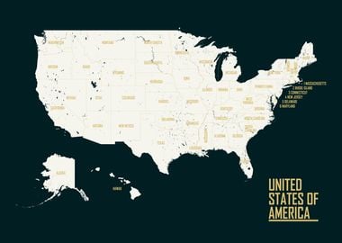 USA United States Map