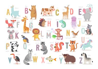 Animal Alphabet Kids Room