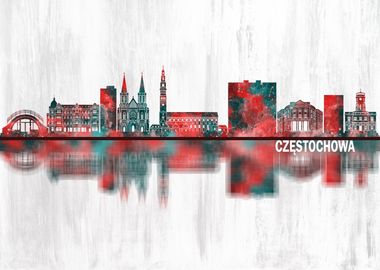 Czestochowa Poland Skyline