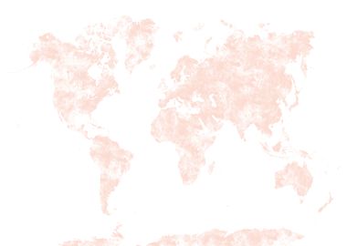 World map in pastel color