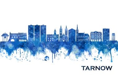 Tarnow Poland Skyline Blue