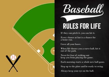 BASEBALL RULES CHALK