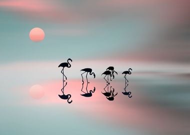 Family flamingos 2