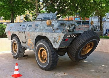 Armored military vehicle