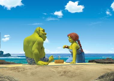 Shrek and Fiona's vacation