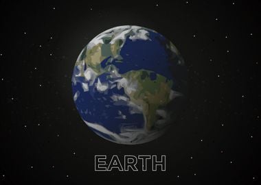 Planet Earth in Space