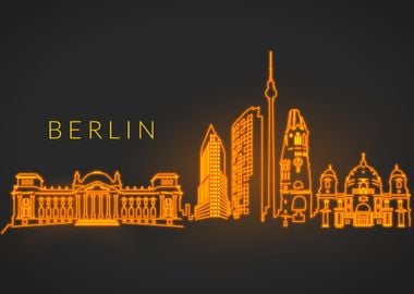 Berlin City Skyline