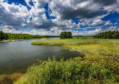 Landscape, lake, Poland