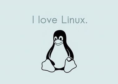 I Love Linux Monochrome