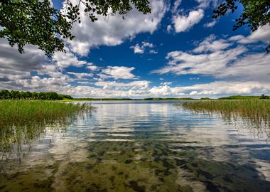 Landscape, lake, Poland