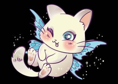 Fairycore Kawaii Fairy Cat