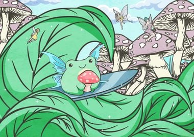 Fairycore Frog Fairy Surf