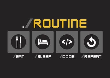 Funny Developer routine