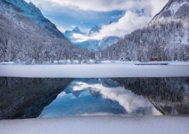 Winter Landscapes at Lake