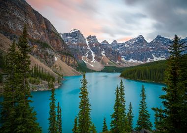 Mountains by Lake Nature