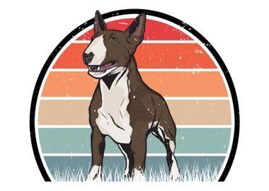 Bull Terrier Vintage Retro