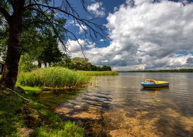 Landscape, lake, Poland