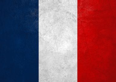 Flag of France on Wall