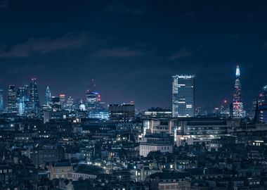 London nightscape skyline