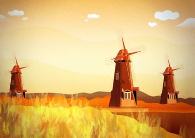 Windmills at the Field