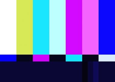 Test pattern TV pastel cre