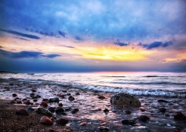 Sunset at the Sea Beach