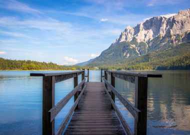 Mountains at Lake Nature