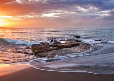 Sunset at the Sea Beach