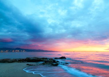 Sunset at the Sea Beach