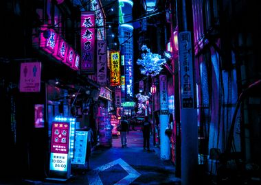 Blue Tokyo Alleys