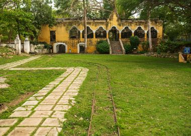 Old railway in Mexico