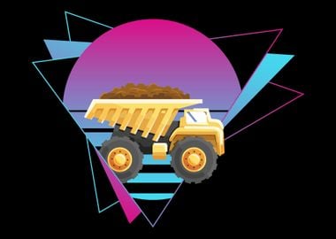 Dump Truck Vaporwave Dump