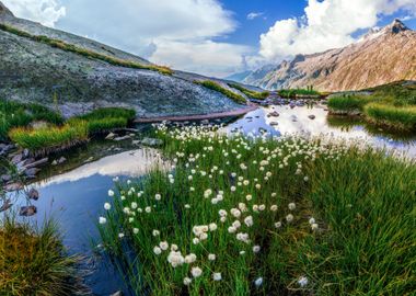 Mountains at Lake Nature