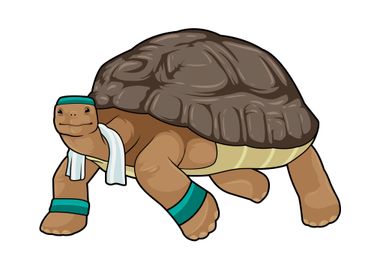 Turtle Running Towel