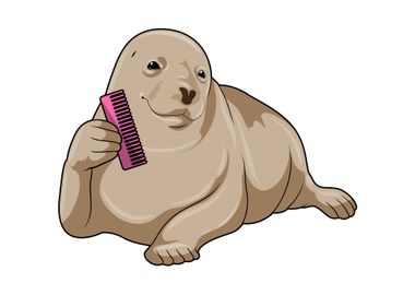 Seal Hairdresser Comb