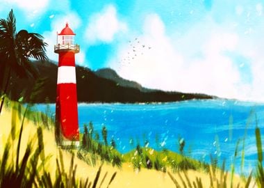 Lighthouse at the Beach