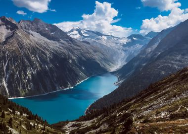 Mountains at Lake Nature