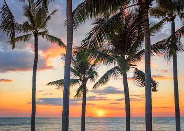 Sunset On The Beach