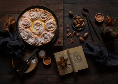 Pumpkin spice ruffled pie