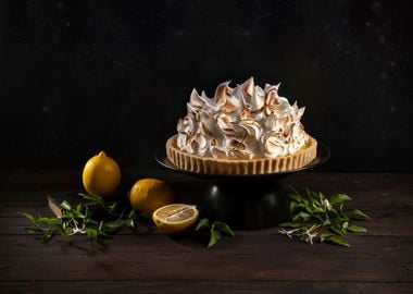 Lemon meringue cake