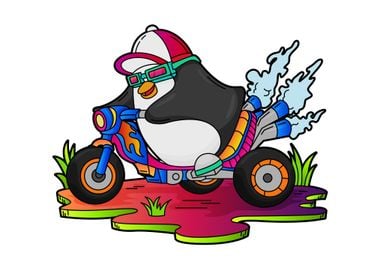 Penguin Biker Motorcycle