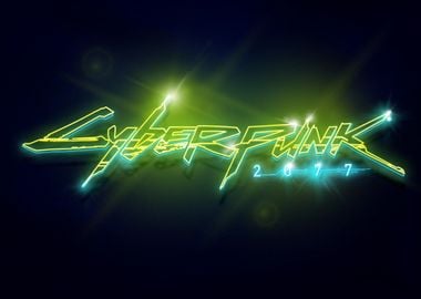 'Yellow Logo' Poster, picture, metal print, paint by Cyberpunk 2077 ...
