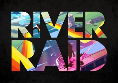 River Raid Typography