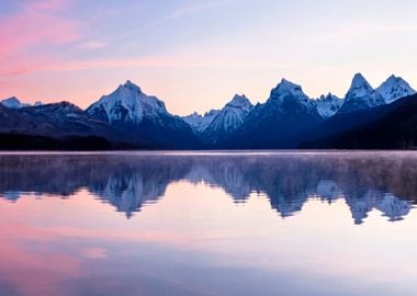 Snowy Mountains at Lake