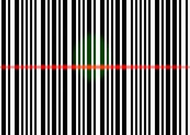 Barcode scan de stripes on