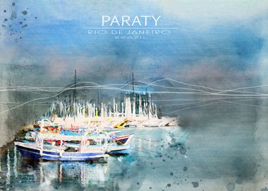 Paraty Travel Poster