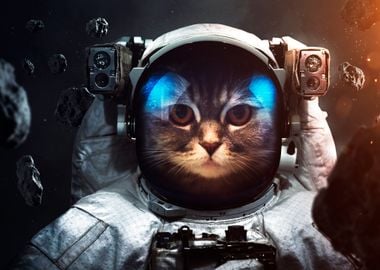 Space Cat Astronaut Travel