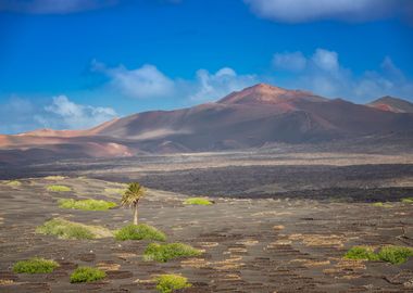 Spain landscape, volcano