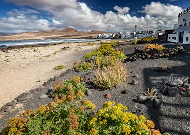 Spain landscape, volcano