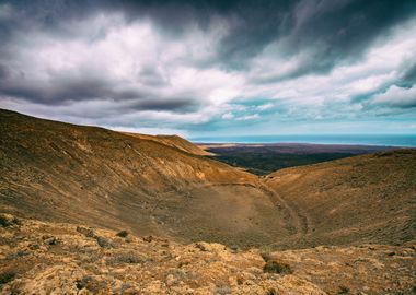 Spain landscape, volcano